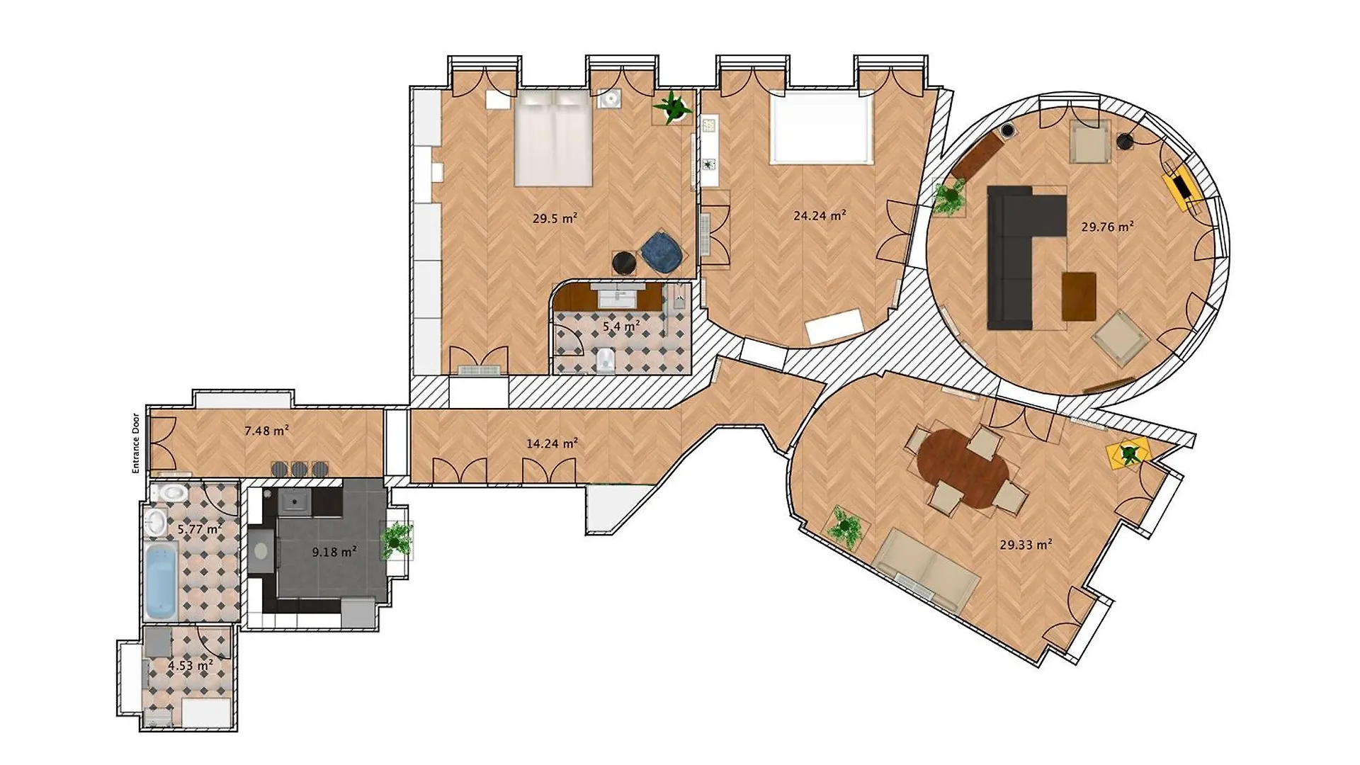 Highrise Art Apartment ブダペスト