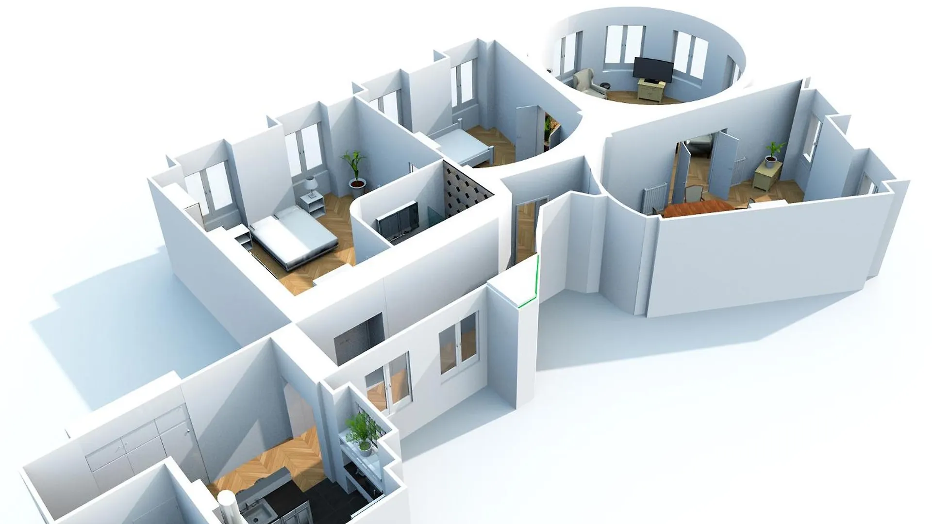 Highrise Art Apartment Budapest Hungary